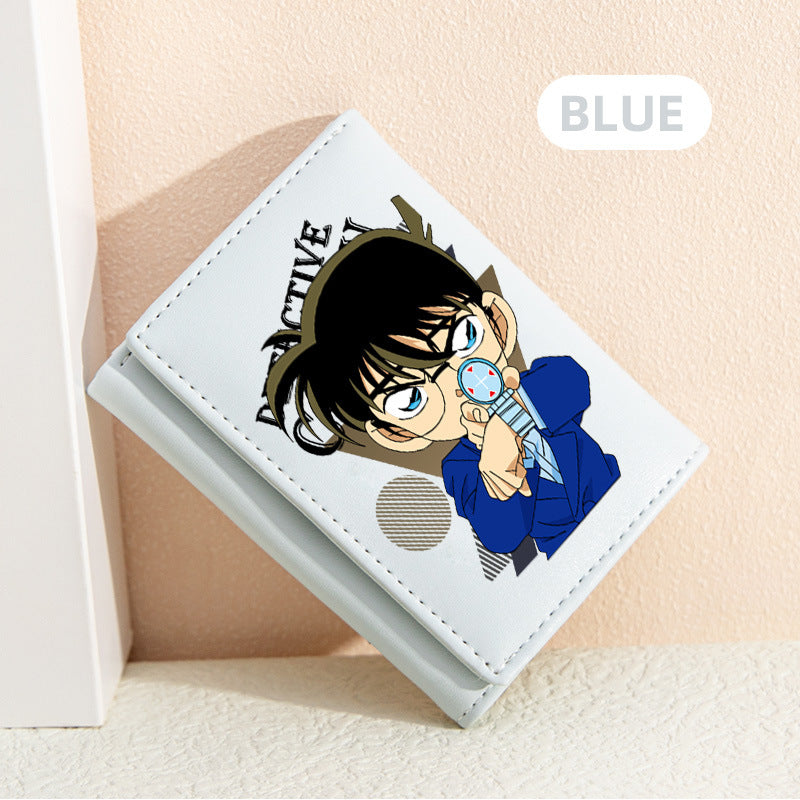 Women's Detective Conan Peripheral Mini Short For Ladies Wallet