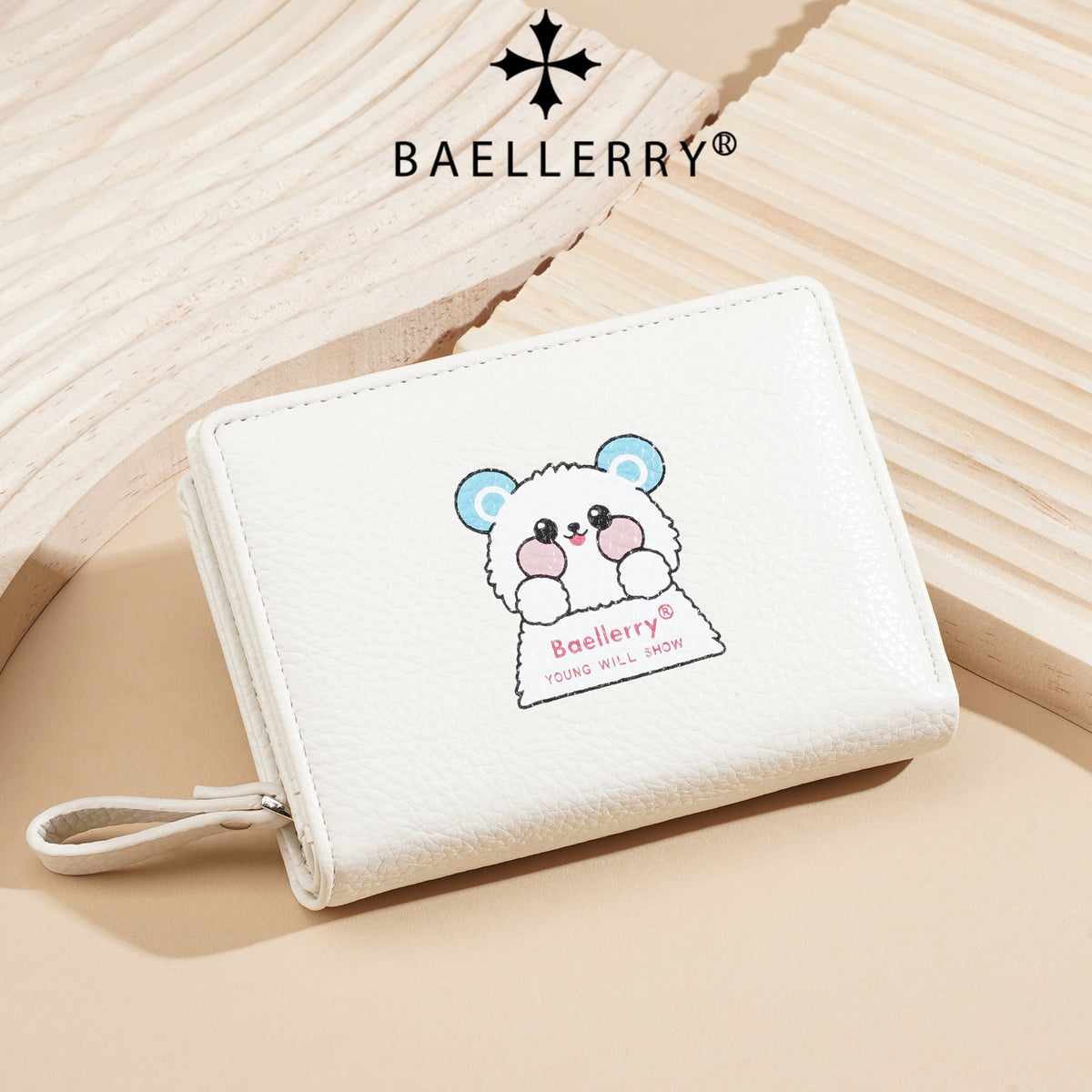 Women's Short Korean Cute Bear Printed Stylish Portable Ladies Wallet
