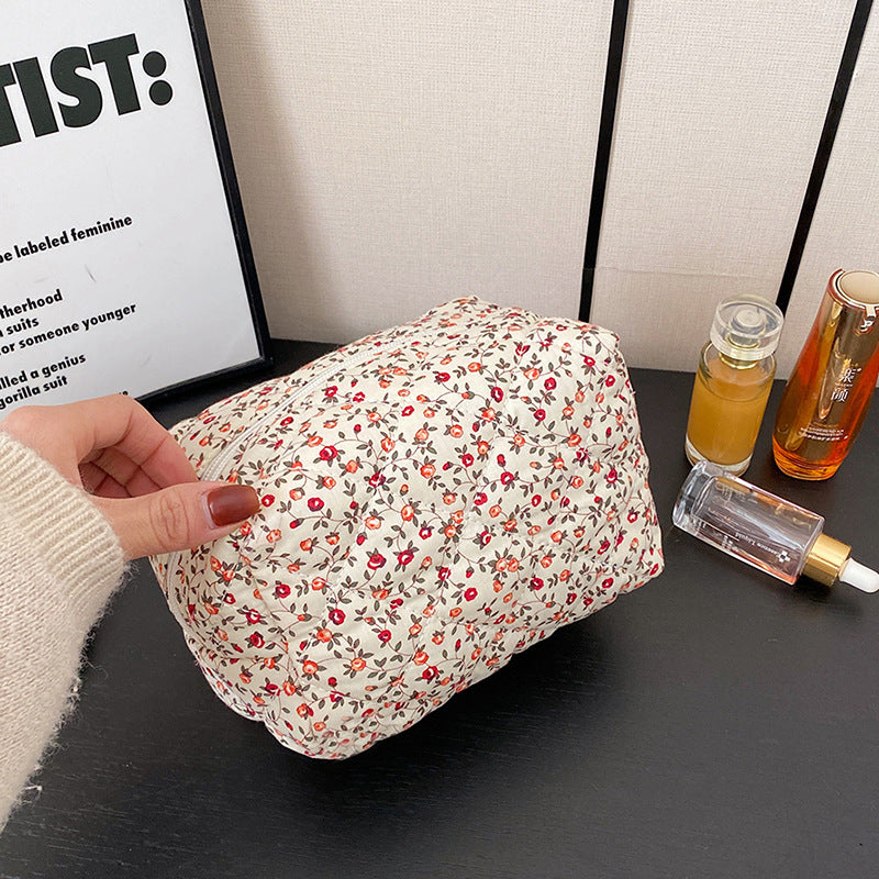 Broken Flower Cloth Cosmetics Storage Portable Bags