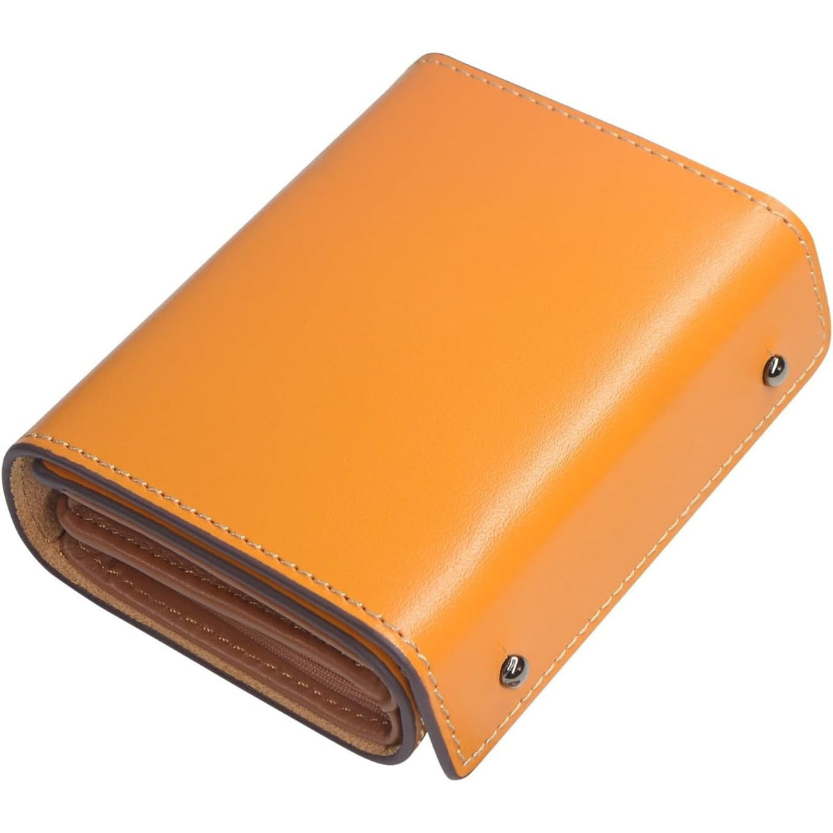 Men's Short Three-fold Swiping Solid Color Business Purses