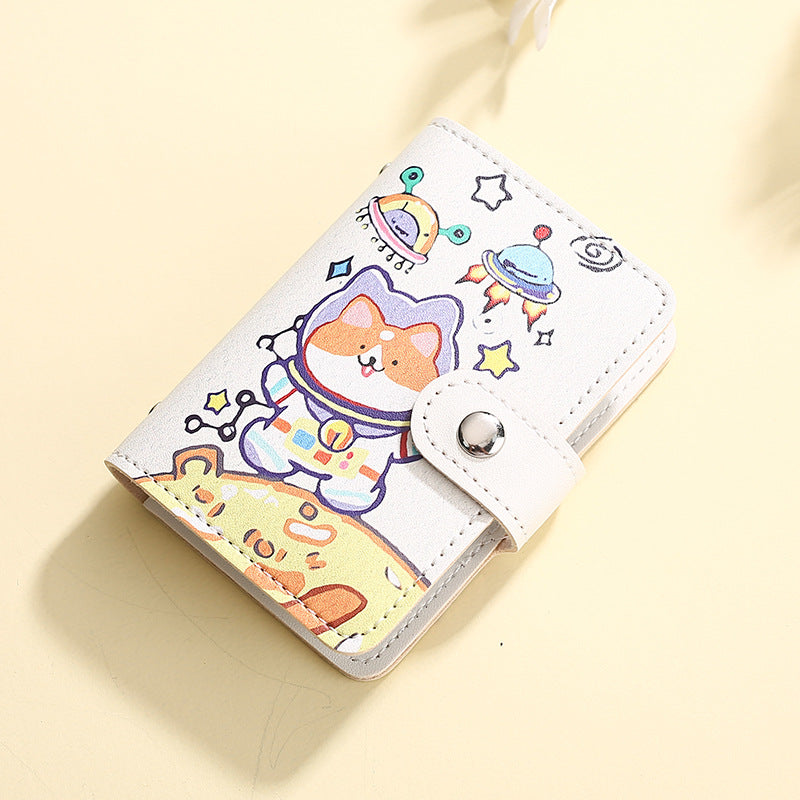 Women's Cartoon Personalized Portable Multiple Slots Driving Card Holder