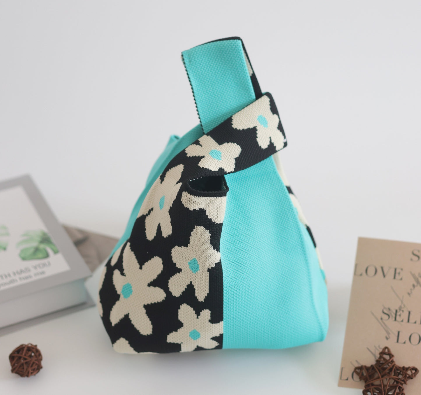 Unique Women's Knitted Woven Vest Simple Handbags