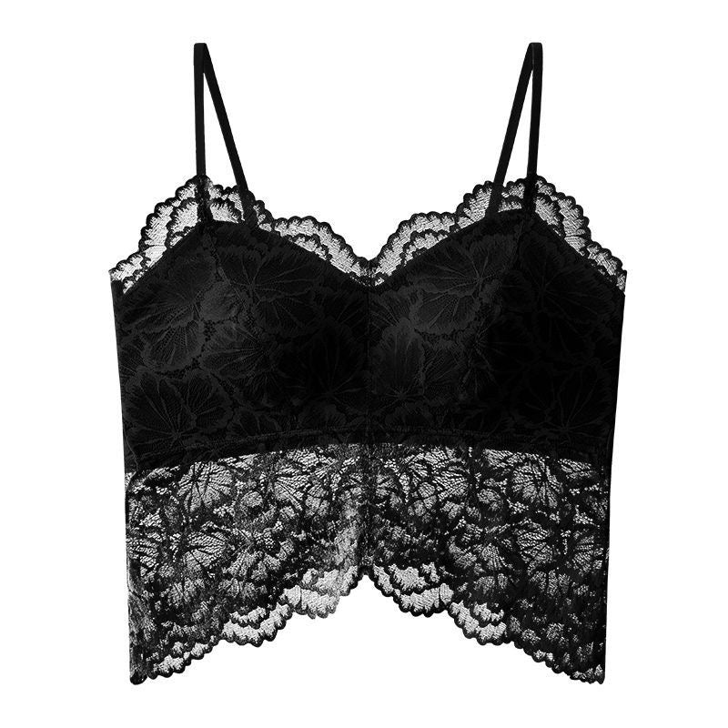 Women's Lace Bandage Dress Camisole Outer Wear Autumn With Lingerie Sets