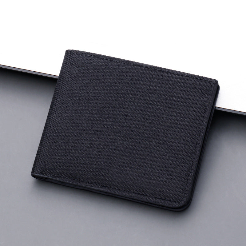 Men's Short Canvas Multiple Slots Can Hold Men's Wallets