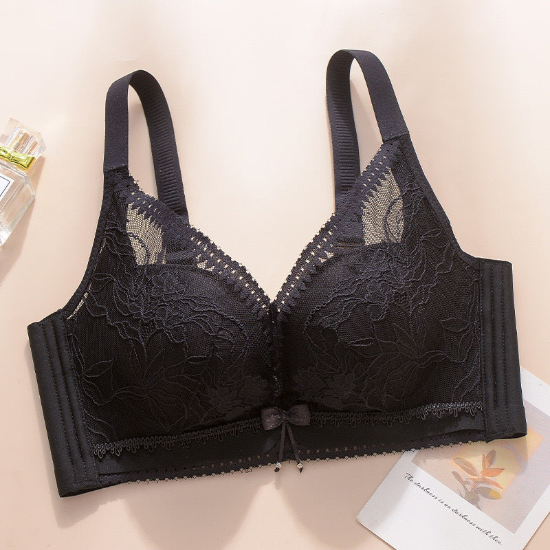 Women's Up Breast Holding Adjustable Large Sexy Lace Bras