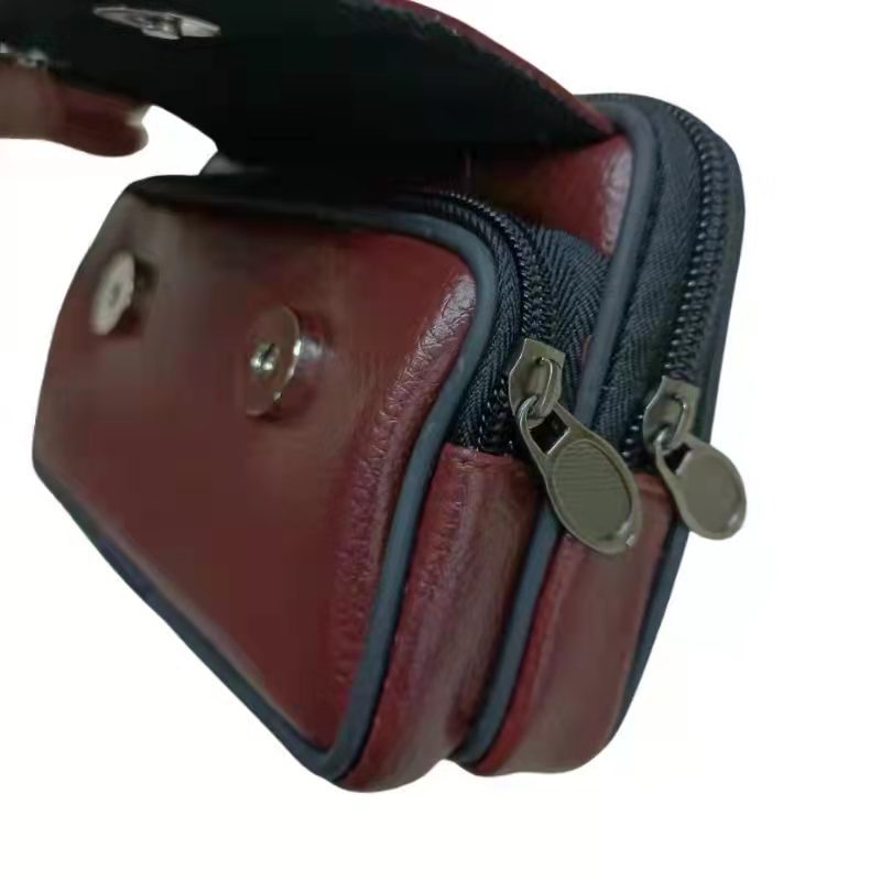Men's New Horizontal Vertical Mobile Leather Purses