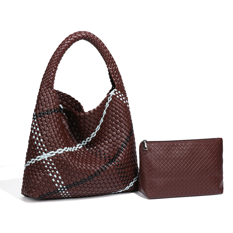 Women's Hand-woven Fashion Portable Korean Style Large Capacity Women's Shoulder Bag