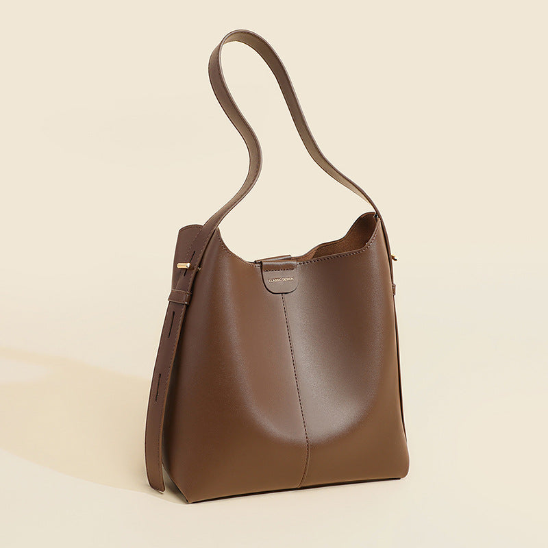 Casual Women's Summer Soft Leather Commuter Tote Bags