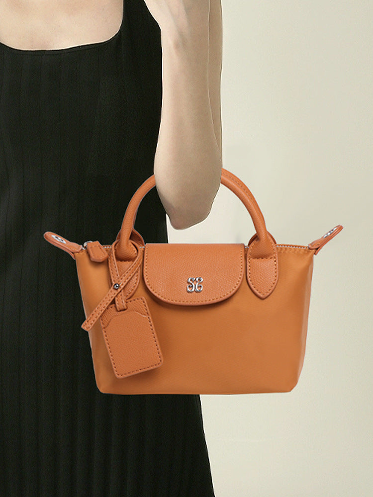 Women's French Style Mini Fashion Simple Dumpling Nylon Handbags