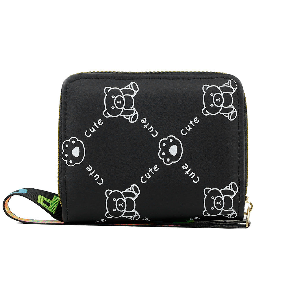 Trendy Women's Clutch Zipper Bank Storage Bags