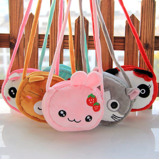Unique Cute Plush Cartoon Princess Boys Crossbody Bags