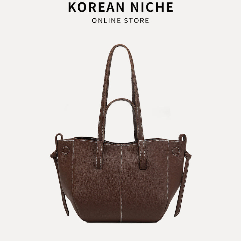 Women's French Advanced Texture Niche Portable Large Tote Bags