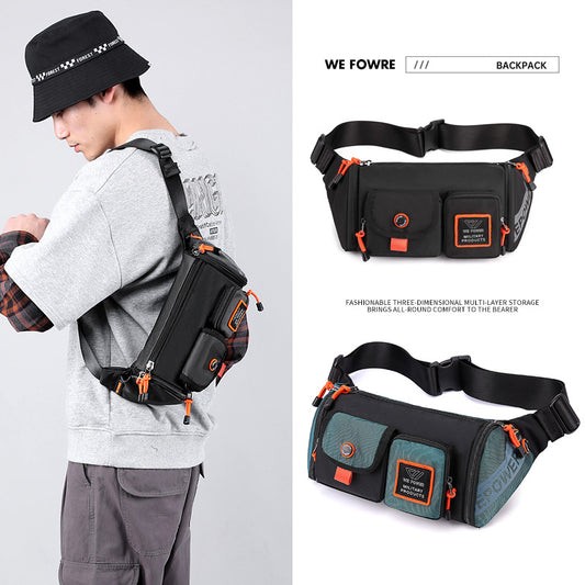 Men's Waterproof Fashion Trendy Large Capacity Commuter Men's Chest Bags