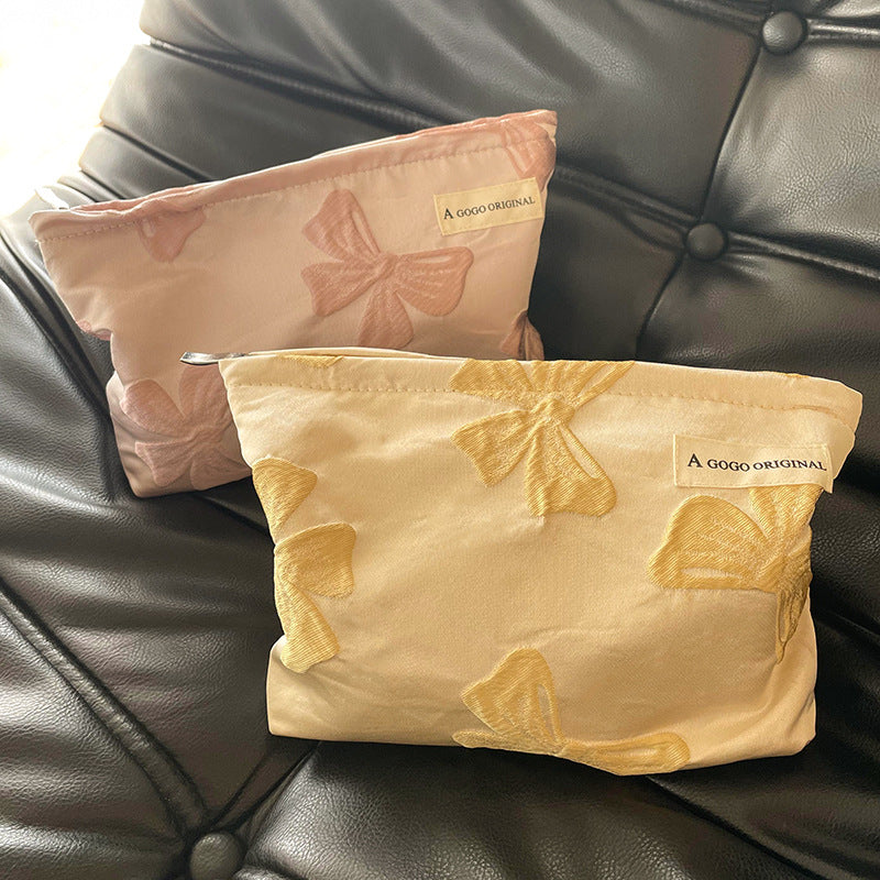Niche Figured Cloth Portable Business Trip Makeup Bag