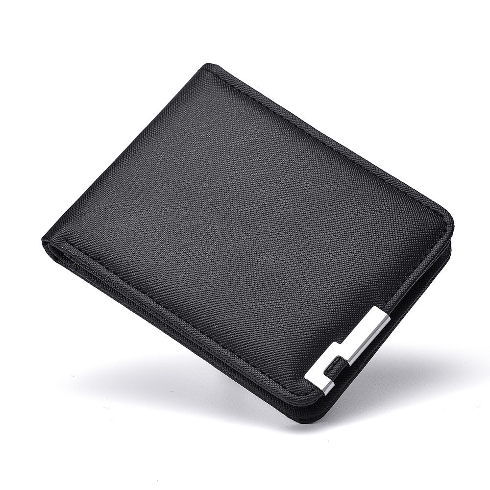 Men's High-grade Short College Thin Green Multi Men's Wallet