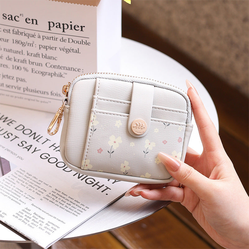 Women's Hobo Leather Short Minimalist Fashionable Printed Ladies Wallet
