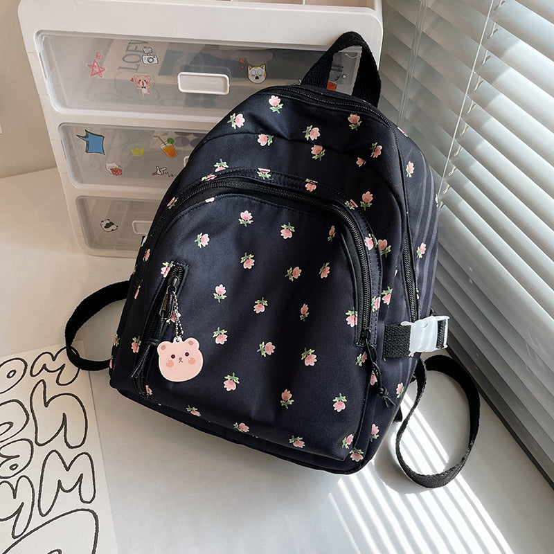 Mini Niche Korean Style Primary Printed Backpacks