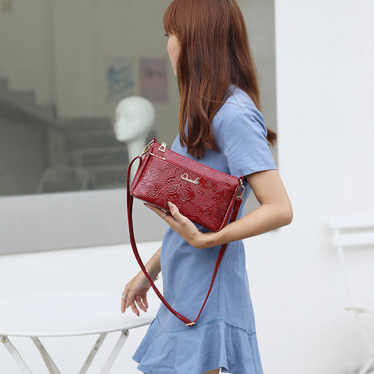 Women's Female Stall Running Rivers Lakes Rose Crossbody Bags