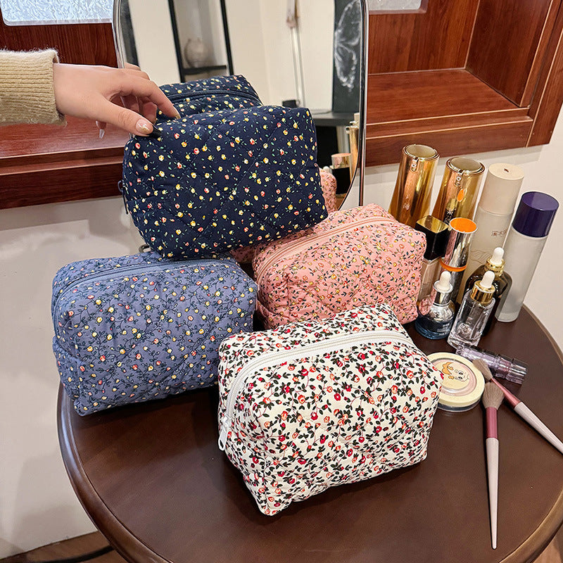 Cosmetics Storage Portable Hand Wash Cotton Makeup Bag