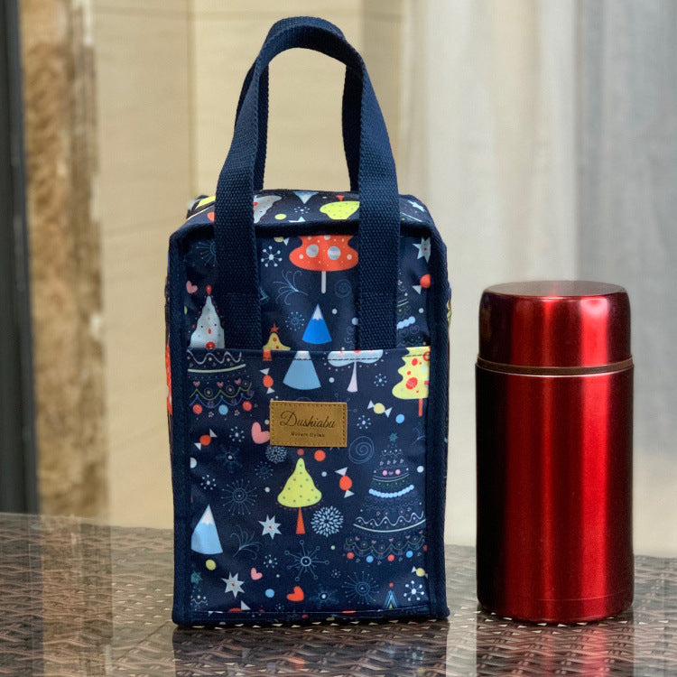 Korean Style Waterproof Thermal Preservation Lunch Box Octave Music Gun Handbags