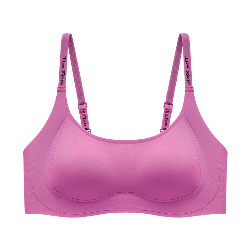 Women's Summer Lightweight Liquid Foundation Underwear Big Chest Small Seamless Everyday Bras