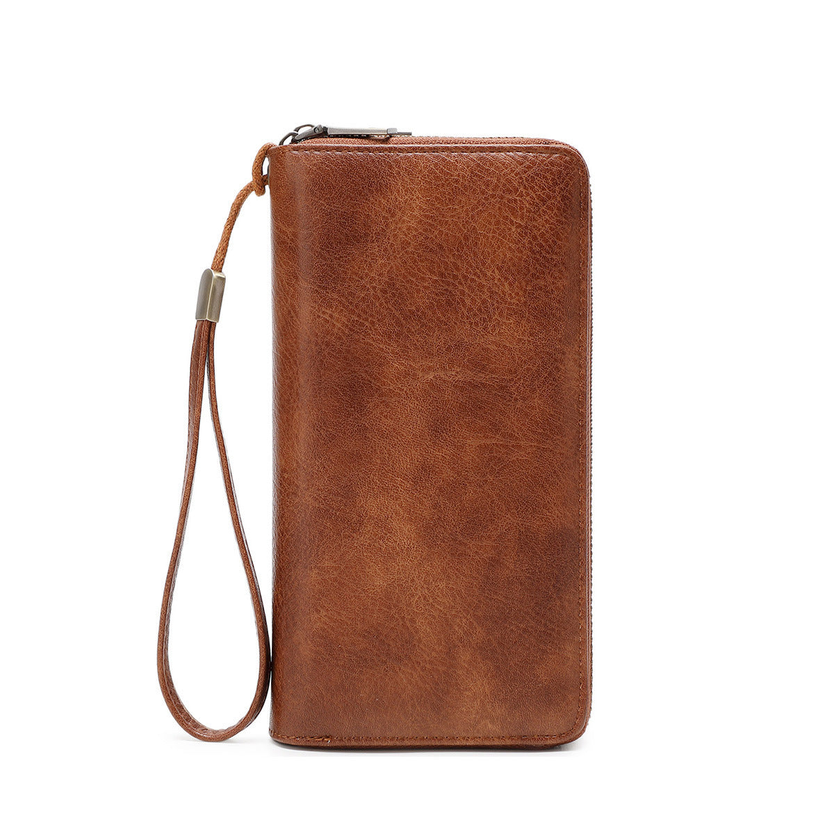 Women's & Men's Long Fashion Double Zipper Vintage Business Ladies Wallet