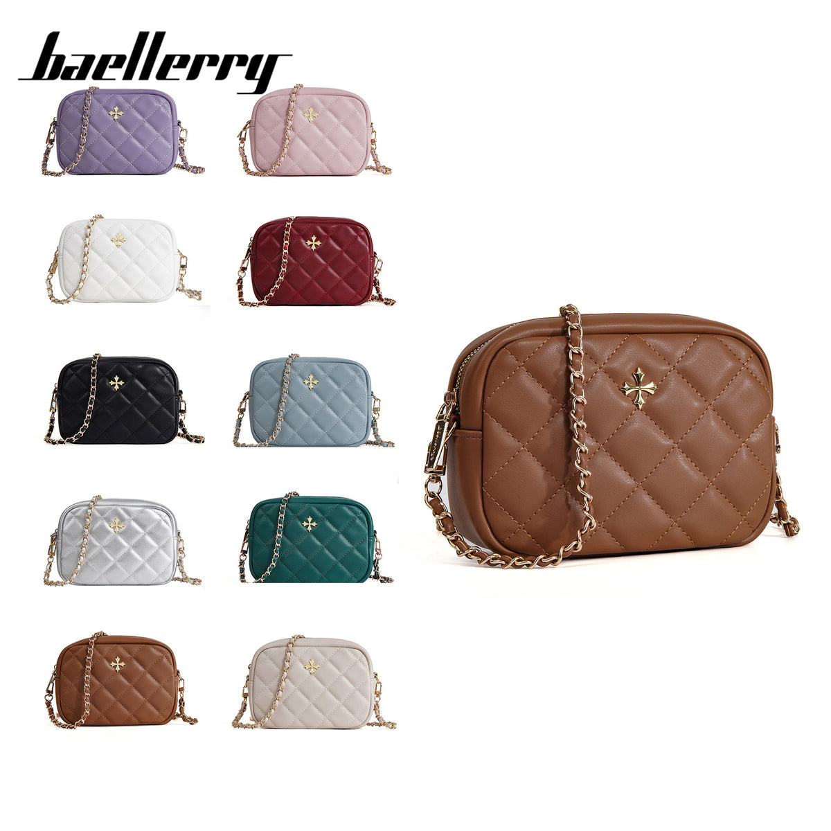 Women's Lady's Fashion Large Capacity High-grade Zipper Women's Messenger Bag