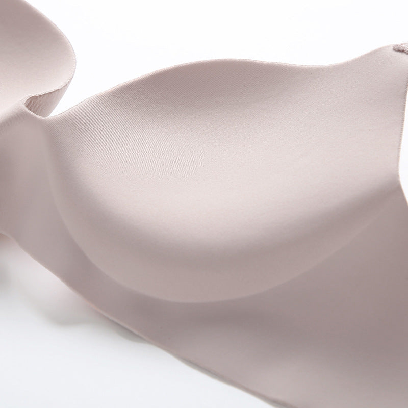 Women's One-piece Seamless Wireless Glossy Underwear Push-up Everyday Bras