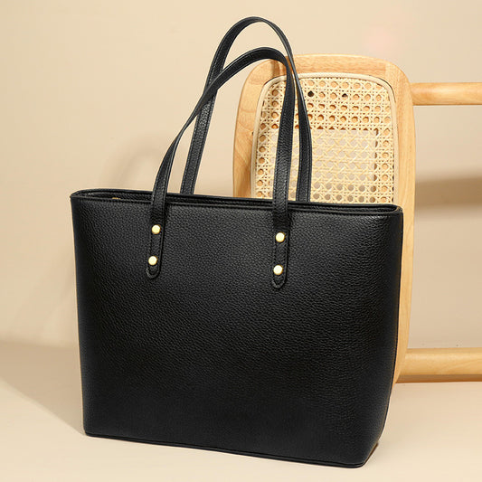 Women's Trendy Soft Leather Portable Large Commuter Shoulder Bags