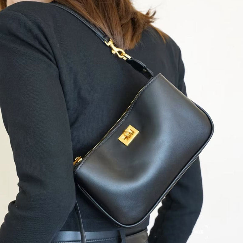 Women's First Layer Cowhide Kelly Cow Leather Women's Shoulder Bag