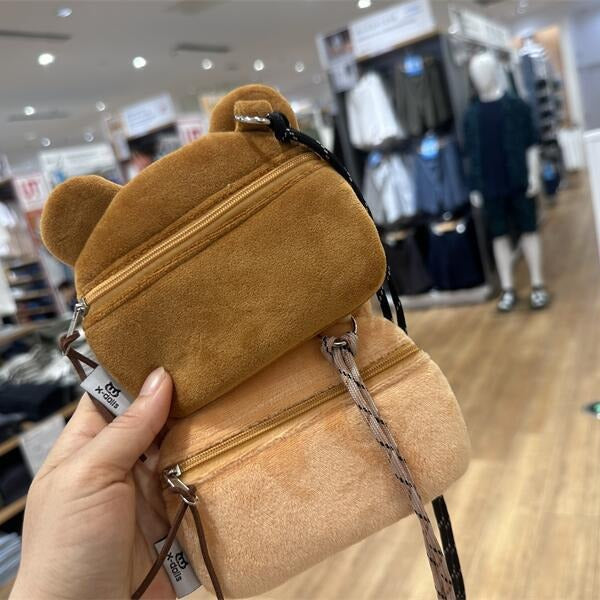 Burger Bear Change Earphone Storage Birthday Women's Messenger Bag