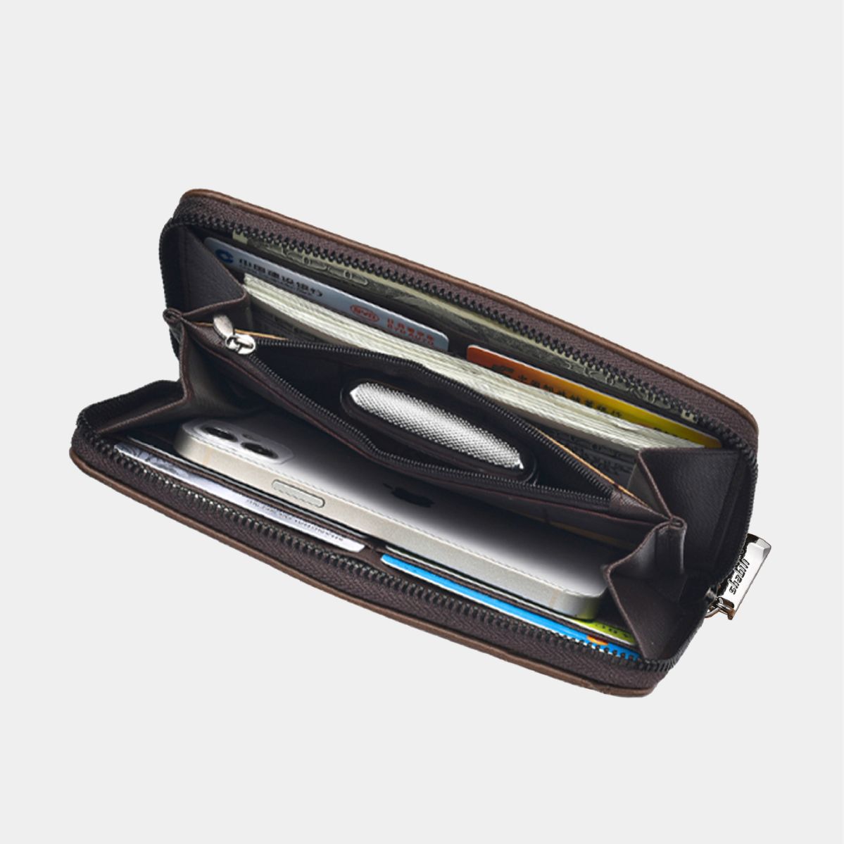 Men's Long Multiple Slots Large Capacity Zipper Men's Wallet