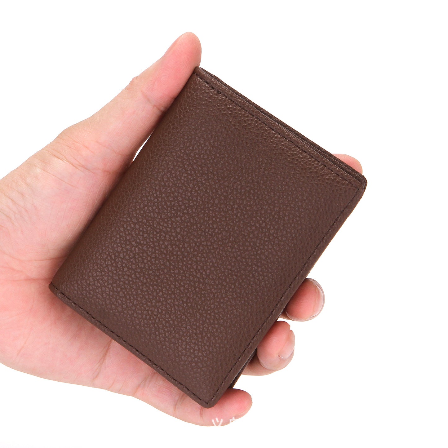 Women's & Men's & Litchi Leather Business Large Capacity Card Holder