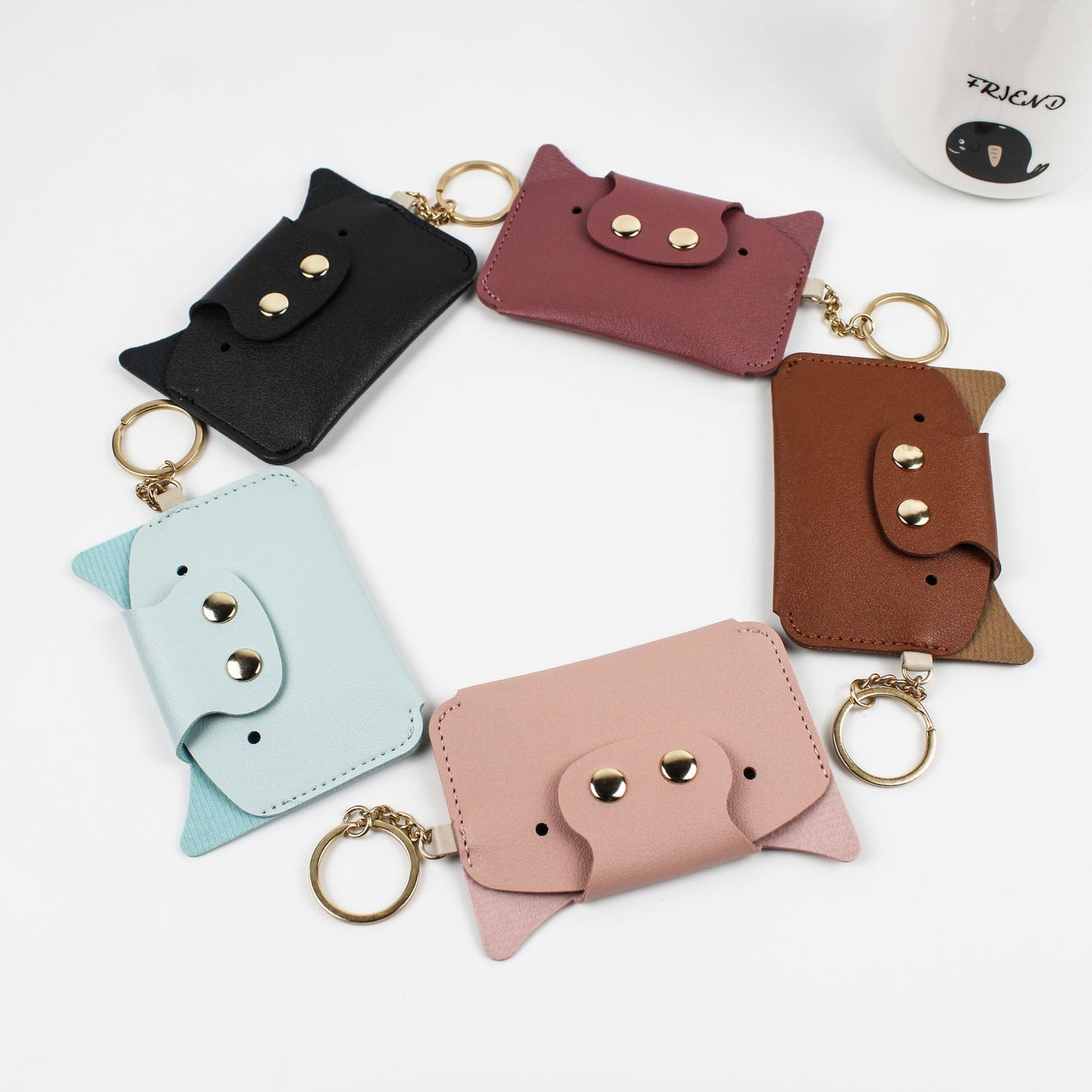 Creative Cute Pig Korean Storage Bus Card Holder