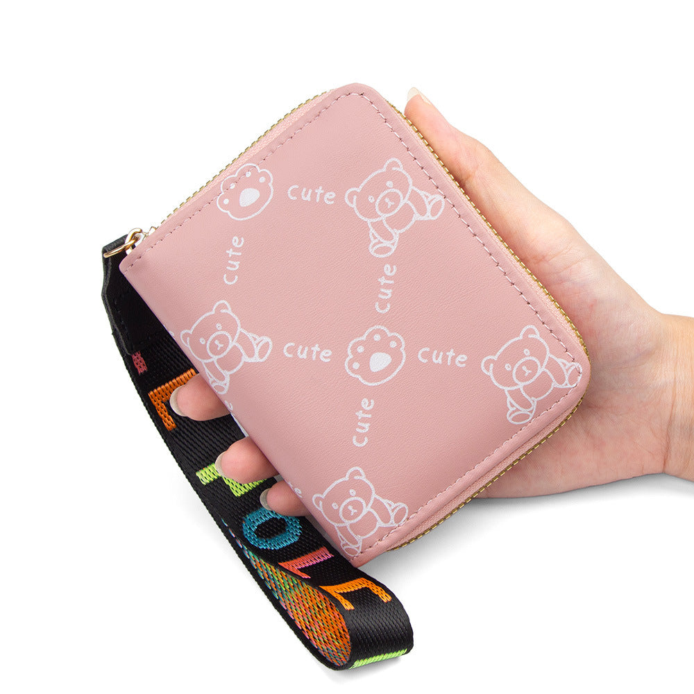 Trendy Women's Clutch Zipper Bank Storage Bags