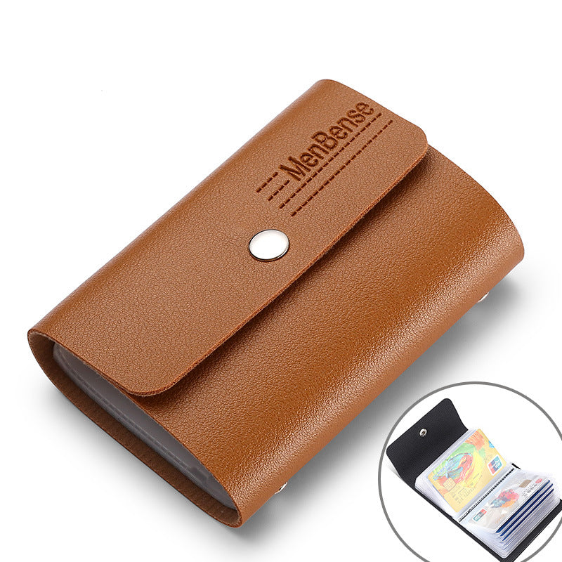 Women's & Men's Large Capacity Swiping Storage Multiple Slots Card Holder