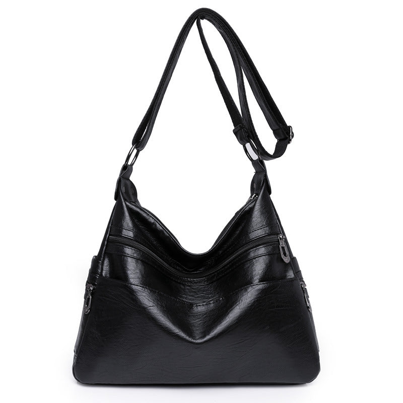 Women's Retro Large Capacity Soft Leather Mother's Bags