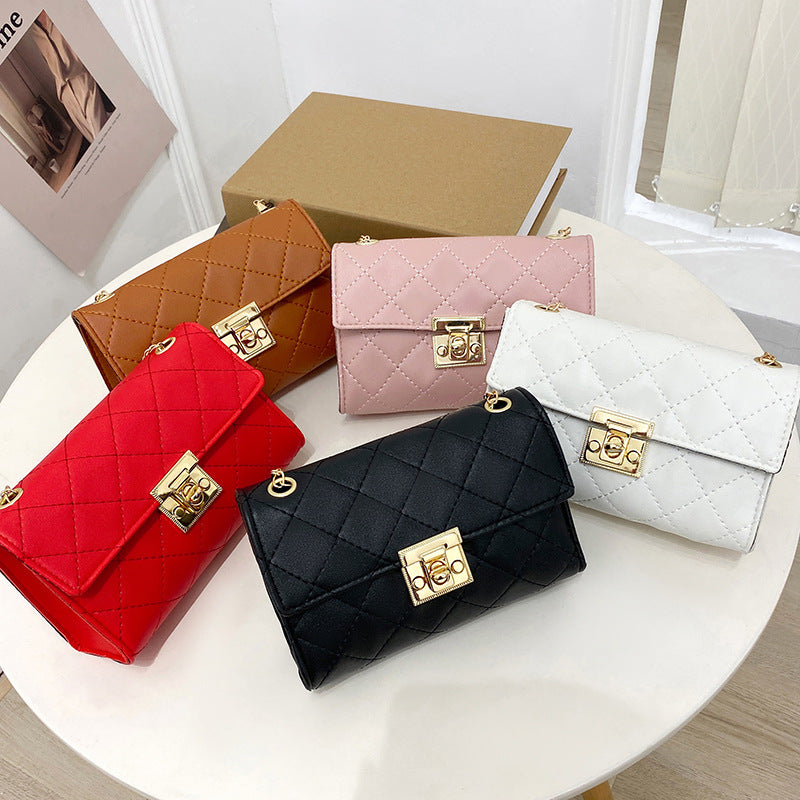 Diamond Korean Style Embroidered Chain Female Women's Shoulder Bag