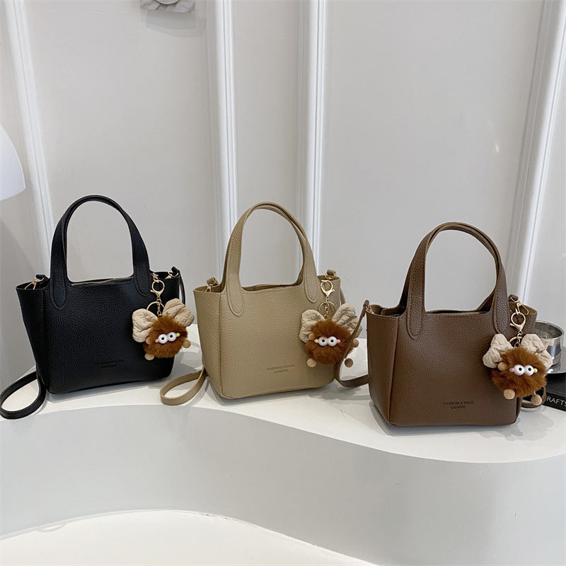 Women's Solid Color Fashion Retro Autumn Simple Women's Shoulder Bag