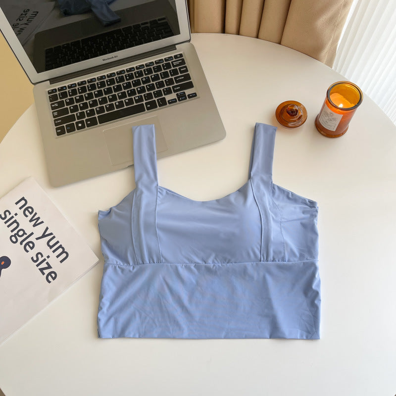 Women's Silk Back Shaping Underwear Tube Top Tanks Camis