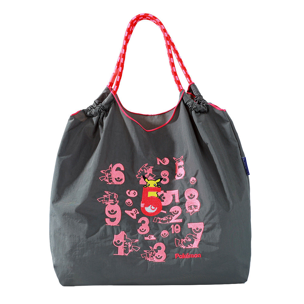 Women's Summer Needle Embroidery Nylon Large Capacity Shoulder Bags