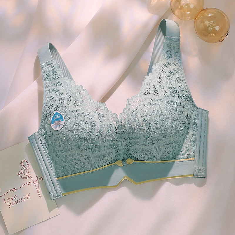 Women's Lace Underwear Small Chest Push Up Breathable Breast Bras