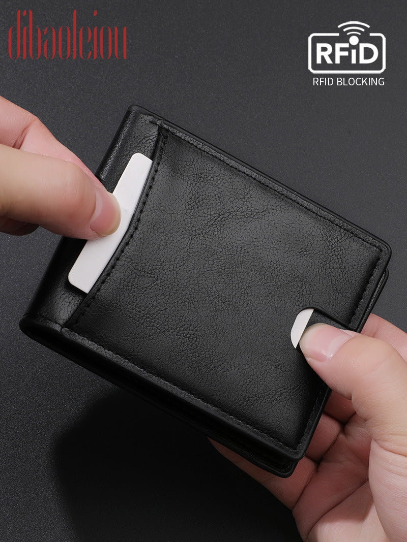 Men's Attractive Horizontal Multifunctional Retro Usd Men's Wallets