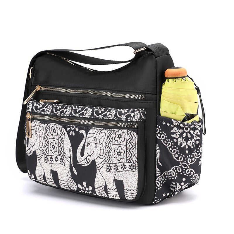 Women's Mom Large Capacity Leaf Elephant Women's Shoulder Bag