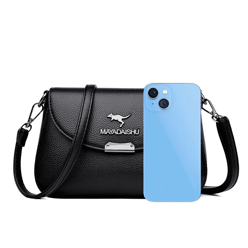 Women's Soft Leather Fashion Large Capacity Mom Bags