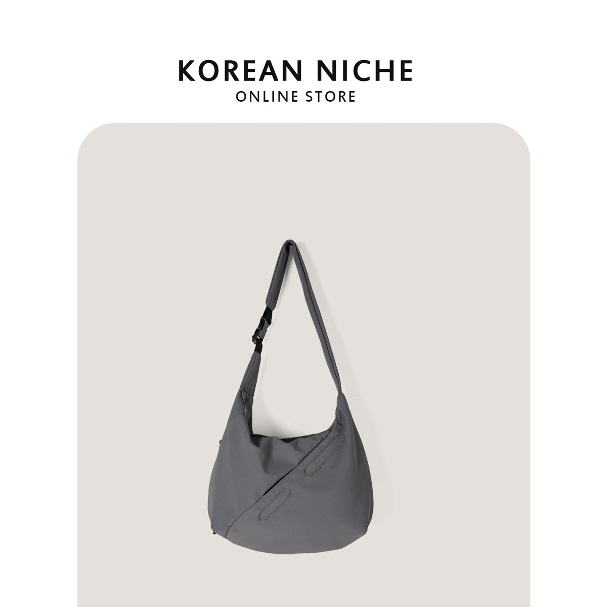 Women's Retro Lightweight Waterproof Nylon Dumpling Large Capacity Simple Women's Messenger Bag