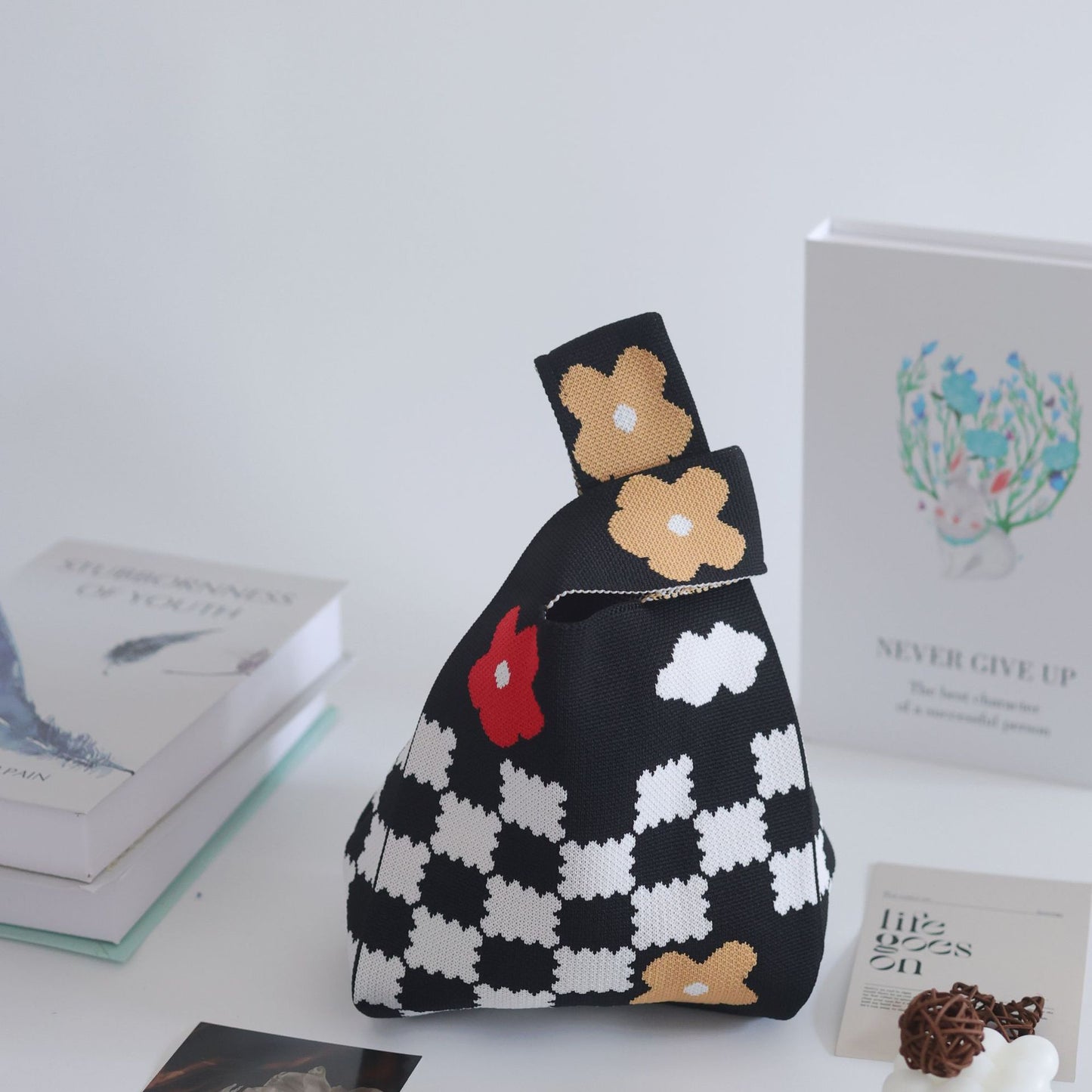 Unique Women's Knitted Woven Vest Simple Handbags