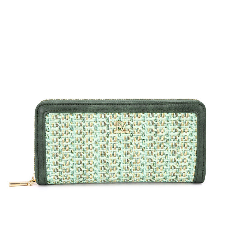 Women's Stitching Multifunctional Clutch Fashion Large Capacity Ladies Wallet