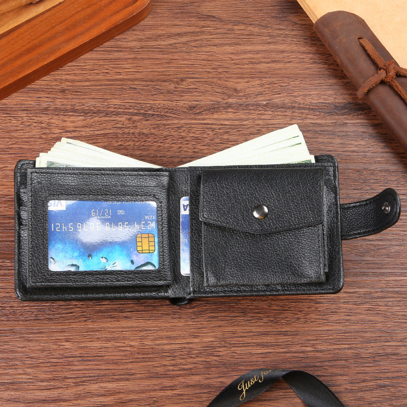 Versatile Men's Retro Large Capacity Leather Men's Wallet