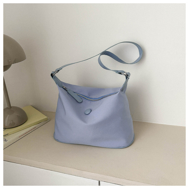 Women's Underarm Oxford Cloth Advanced Texture Solid Color Simple Commute Women's Shoulder Bag